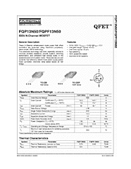 DataSheet FQP13N50 pdf